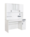 Libreria sospesa a 2 ante in legno Bianco Grande, l136xL28xH104 cm (6)
