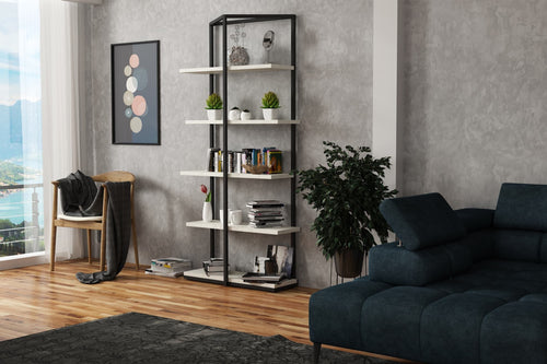 Libreria Wison Nero & WRSLPL-REGAL-LAMINAT-WISO-CZARNY