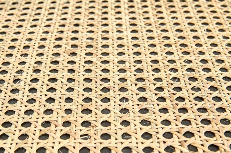 Halmar Masa de cafea din MDF, ratan si lemn Jakobe Natural / Negru, Ø39xH44 cm