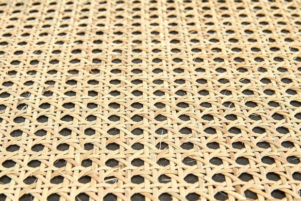 Halmar Masa de cafea din MDF, ratan si lemn Jakobe Natural / Negru, Ø39xH44 cm