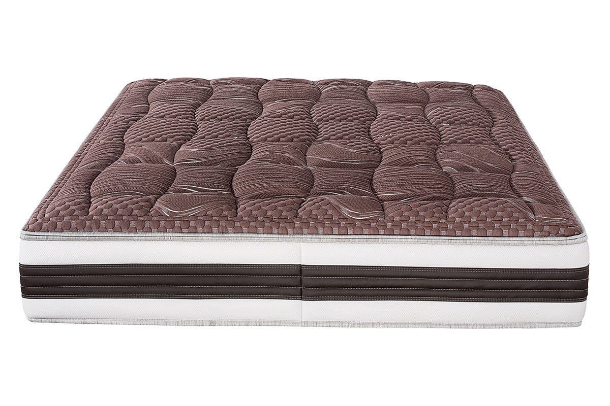 Materasso con molle micro-pocket e memory schiuma, Rivestimento sfoderabile trattato al latte e cioccolato, Pocket Memory Chocolate, 28 cm (2)
