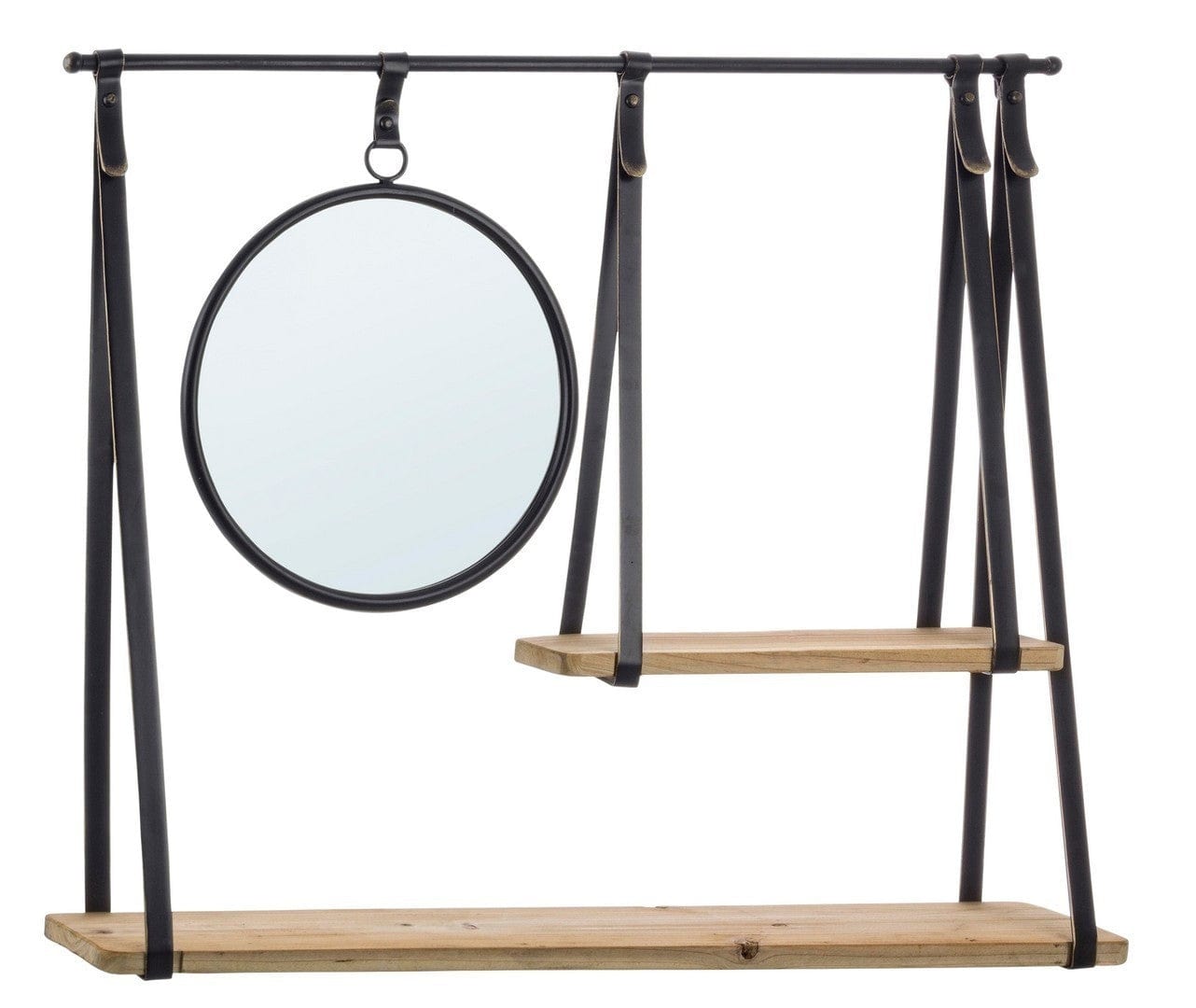 Bizzotto Mensola con specchio Jerrod Naturale