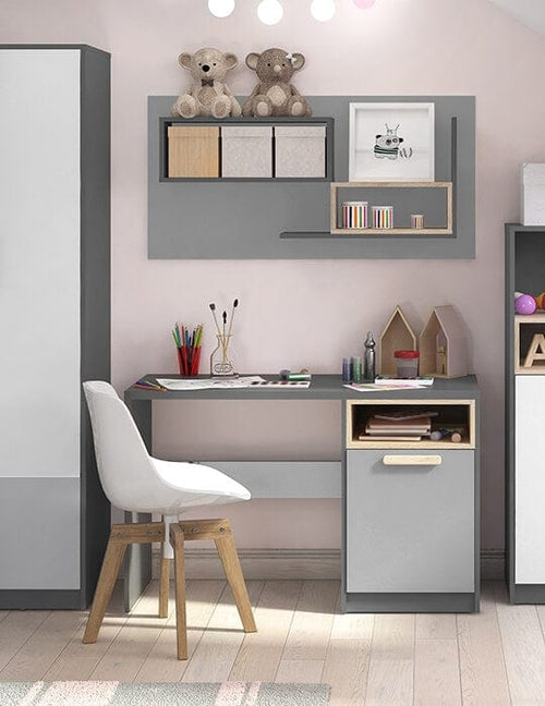 Mensola da muro per bambini/adolescenti Pok Grigio (1)