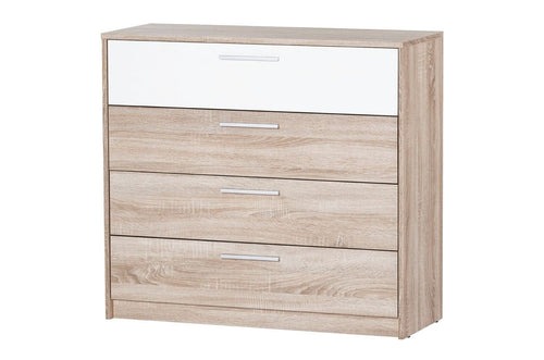 Milo 06 Rovere Sonoma / Bianco, l98xL38xH90 cm