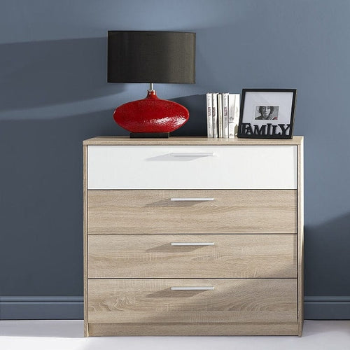 Milo 06 Rovere Sonoma / Bianco, l98xL38xH90 cm (1)