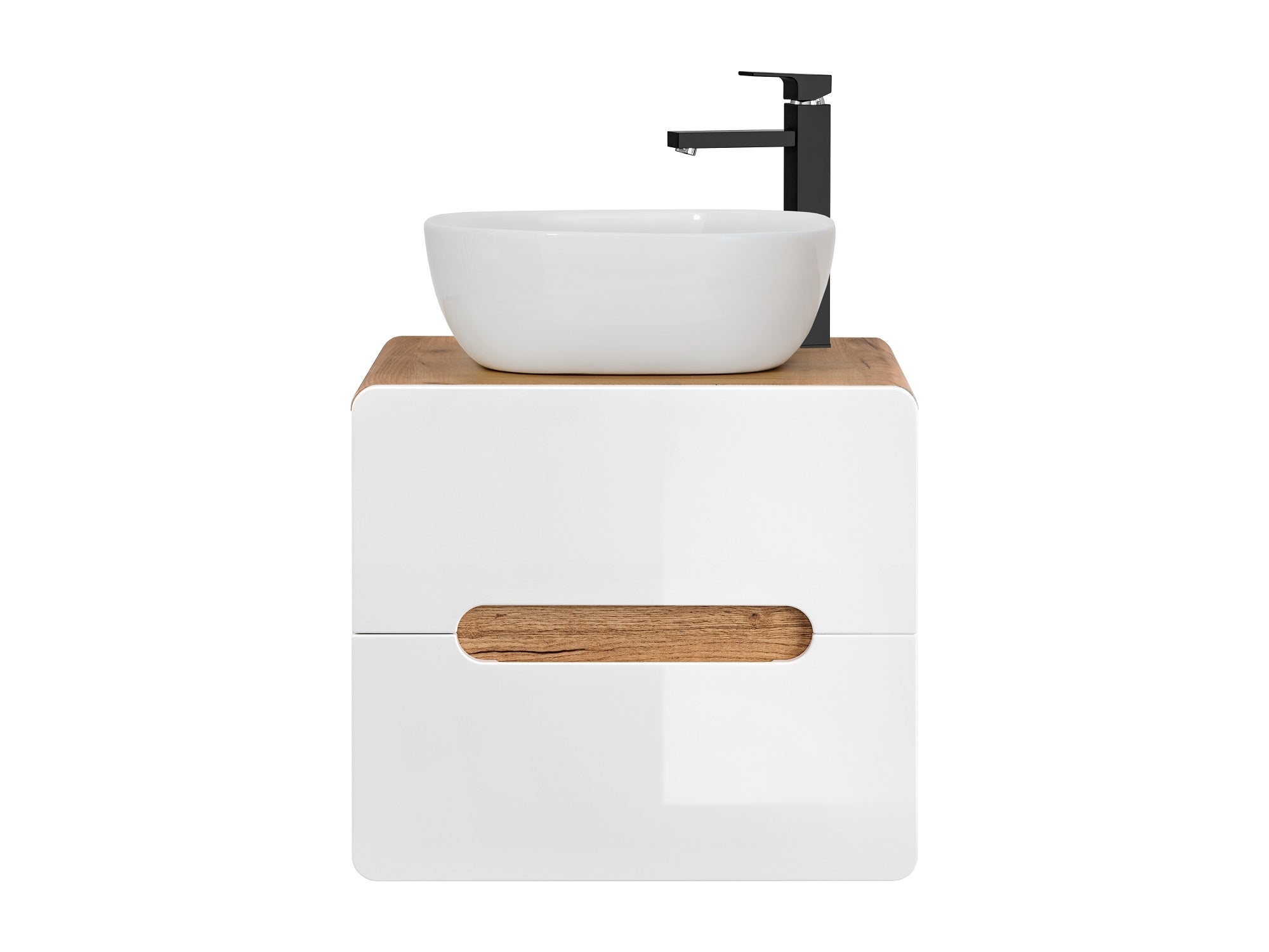 Mobile bagno con lavabo 60 cm / 41 cm Aruba Bianco