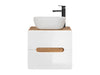 Mobile bagno con lavabo 60 cm / 41 cm Aruba Bianco