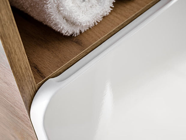Mobile bagno con lavabo 60 cm / 41 cm Aruba Bianco (8)