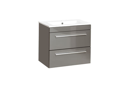 Mobile bagno con lavabo 60 cm / 60,5 cm Twist Grigio