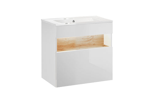 Mobile bagno con lavabo 60 cm / 61 cm Bahama Bianco