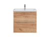 Mobile bagno con lavabo 60 cm / 61 cm Capri Quercia (1)