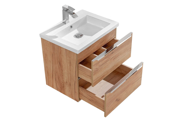 Mobile bagno con lavabo 60 cm / 61 cm Capri Quercia (2)