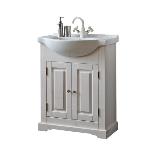 Mobile bagno con lavabo 65 cm Romantic Bianco