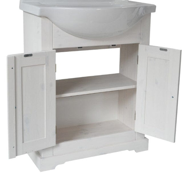 Mobile bagno con lavabo 65 cm Romantic Bianco (2)