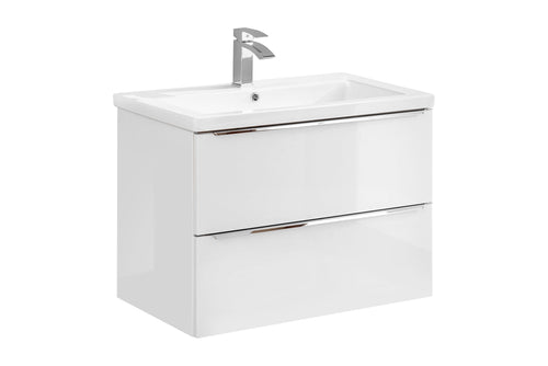 Mobile bagno con lavabo 80 cm / 81 cm Capri Bianco