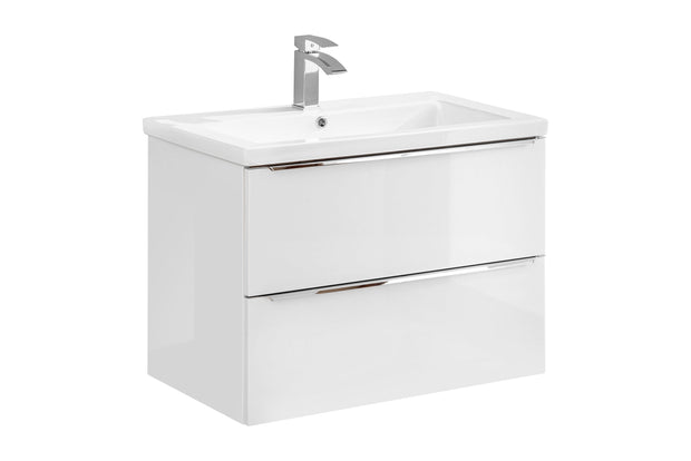 Mobile bagno con lavabo 80 cm / 81 cm Capri Bianco