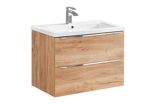 Mobile bagno con lavabo 80 cm / 81 cm Capri Quercia