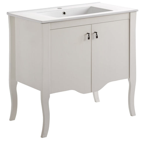 Mobile bagno con lavabo 80 cm / 81 cm Elisabeth Avorio