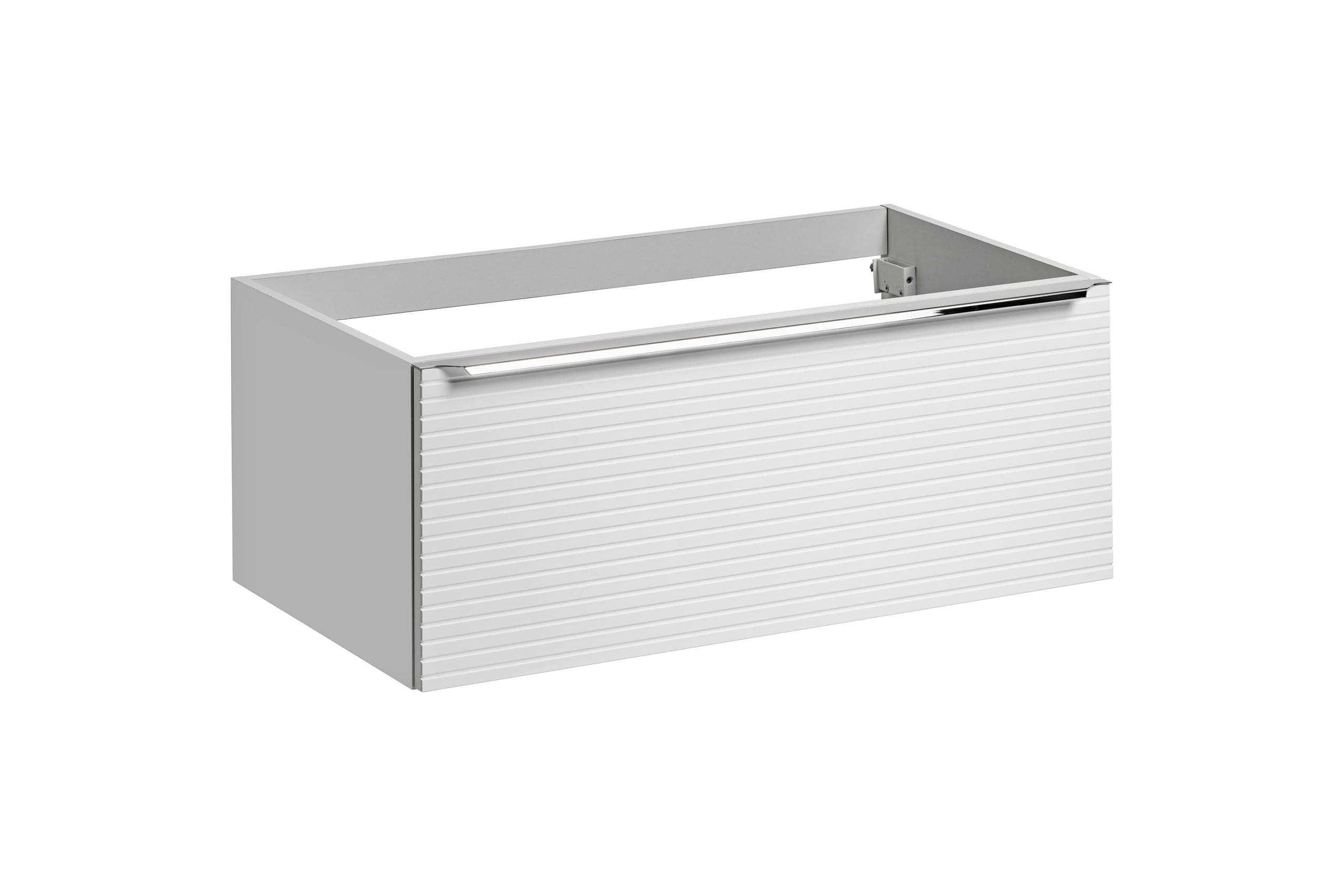 Mobile bagno con lavabo 90 cm Leonardo Bianco e Nero (3)