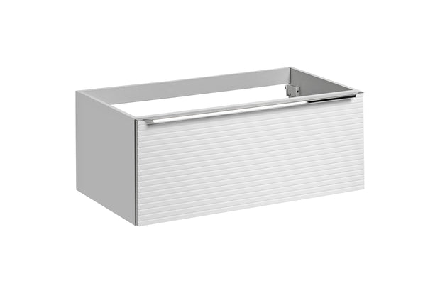 Mobile bagno con lavabo 90 cm Leonardo Bianco e Nero (3)