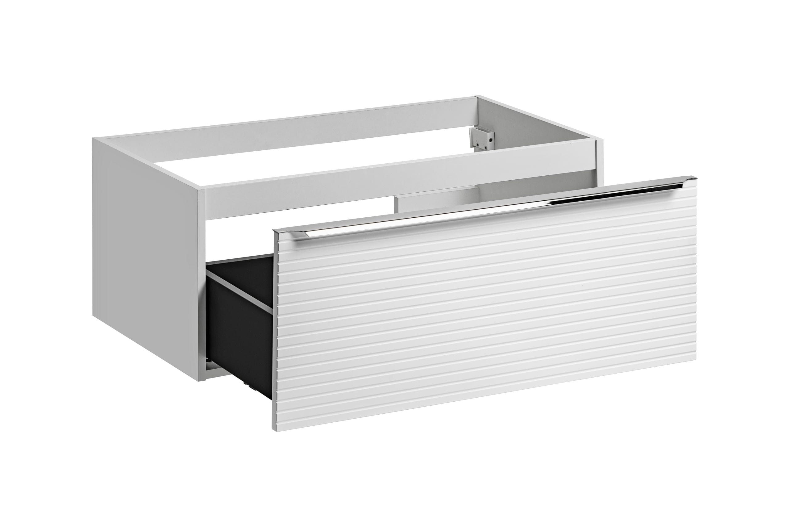 Mobile bagno con lavabo 90 cm Leonardo Bianco e Nero (4)