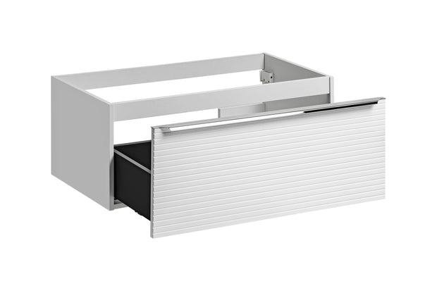 Mobile bagno con lavabo 90 cm Leonardo Bianco e Nero (4)