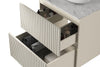 Mobile bagno con lavabo da appoggio 60 cm Nicole Crema (2)