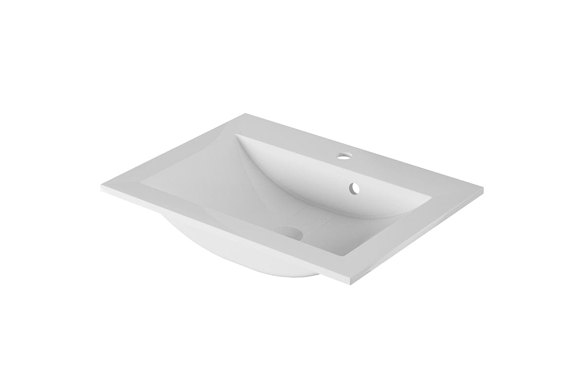 Mobile bagno con lavabo integrato 60 cm Nicole Bianco (4)
