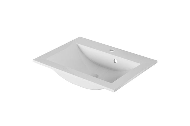Mobile bagno con lavabo integrato 60 cm Nicole Bianco (4)