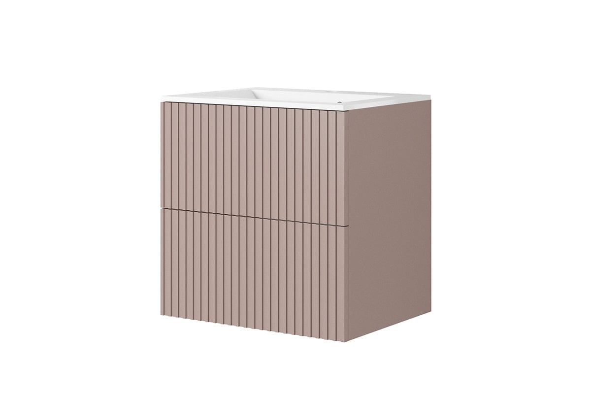 Mobile bagno con lavabo integrato 60 cm Nicole Rosa