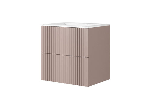 Mobile bagno con lavabo integrato 60 cm Nicole Rosa