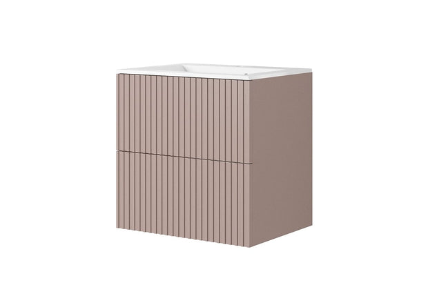 Mobile bagno con lavabo integrato 60 cm Nicole Rosa