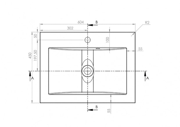 Mobile bagno con lavabo integrato 60 cm Nicole Rosa (8)