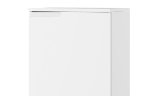 Mobile in MDF e pal, con 1 anta e 3 cassetti Piccolo Gabrielle 11 Bianco, l50xL35xH145 cm (1)