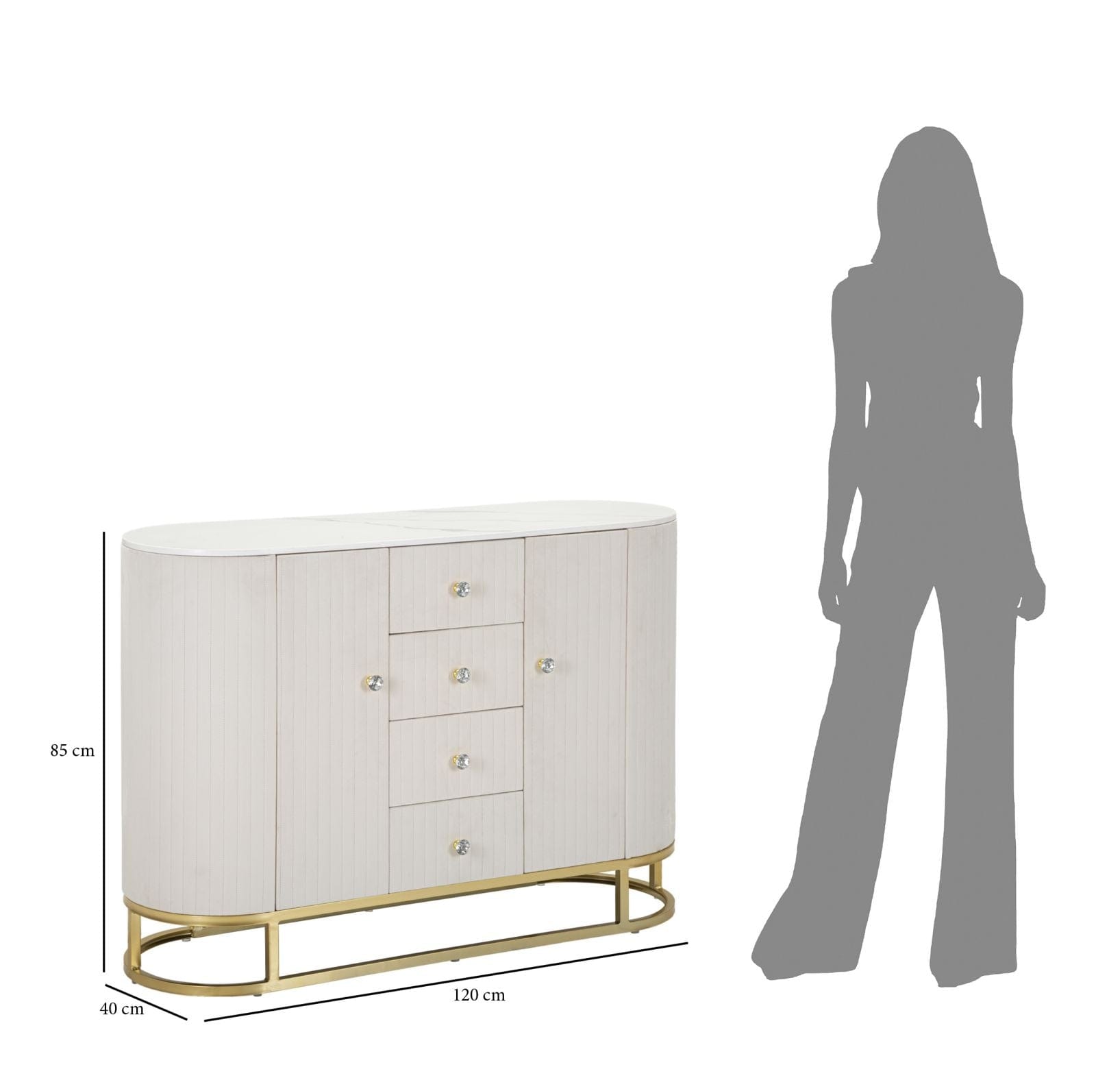 Mobile Montpellier Crema cm 120x40x85 (8)