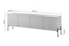 Mobile TV a 1 cassetto e 2 ante Sonatia 200-4D1SZ Borgogna (7)