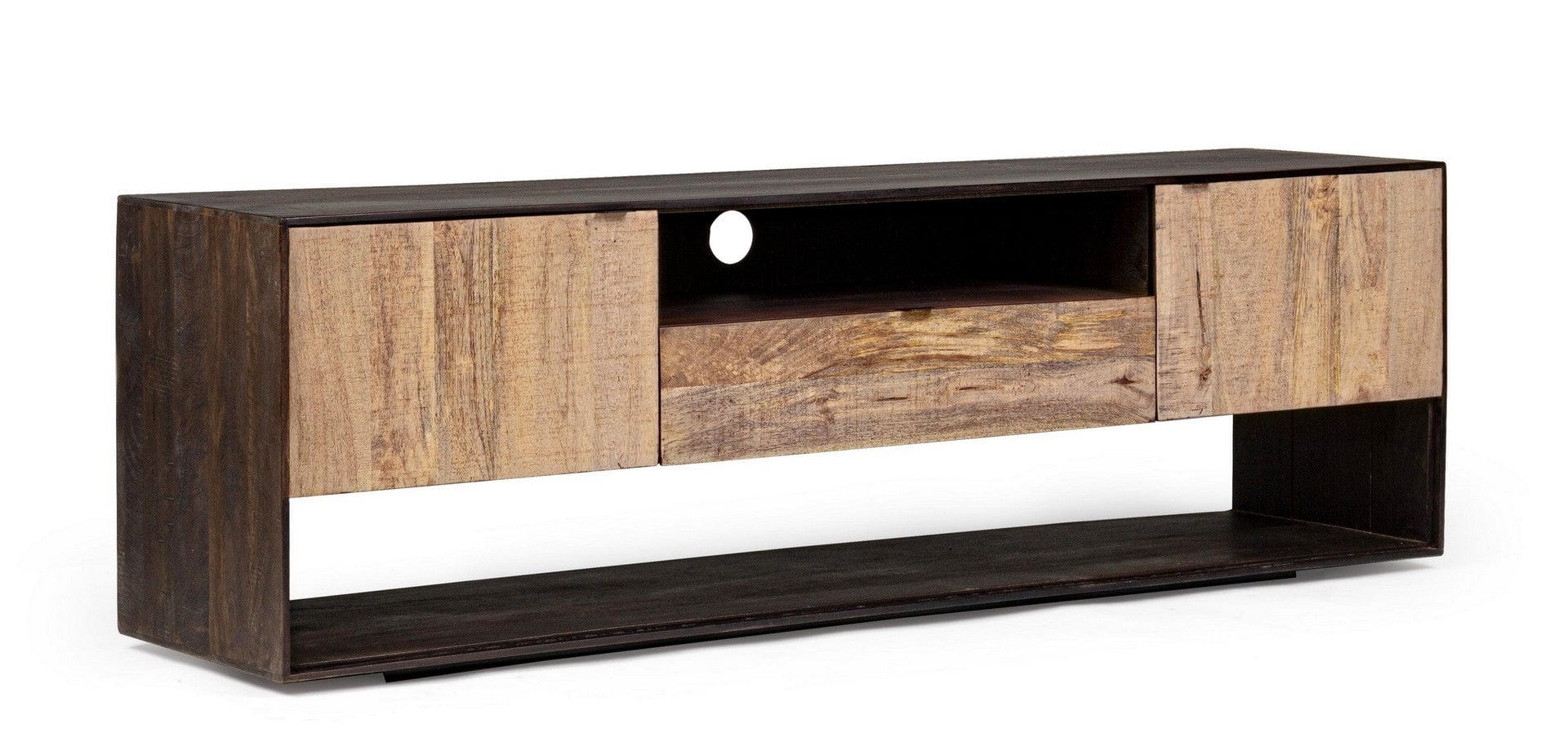 Mobile TV con 1 cassetto e 2 ante Gunter Naturale