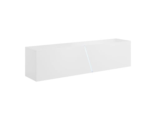 Mobile TV con 2 ante e illuminazione LED Simina Bianco