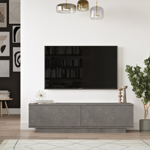 Mobile TV con 2 ante Fonda FN1-RG Grigio