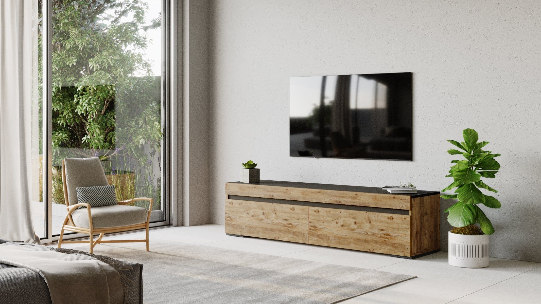 Mobile TV con 2 ante Future FR3-AA Grande Naturale (4)