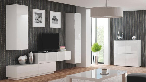 Halmar Mobile TV con 2 ante Livius RTV-160S Bianco