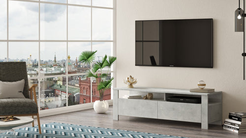 Mobile TV con 2 ante Luca LC1-RT Stone Grigio (1)
