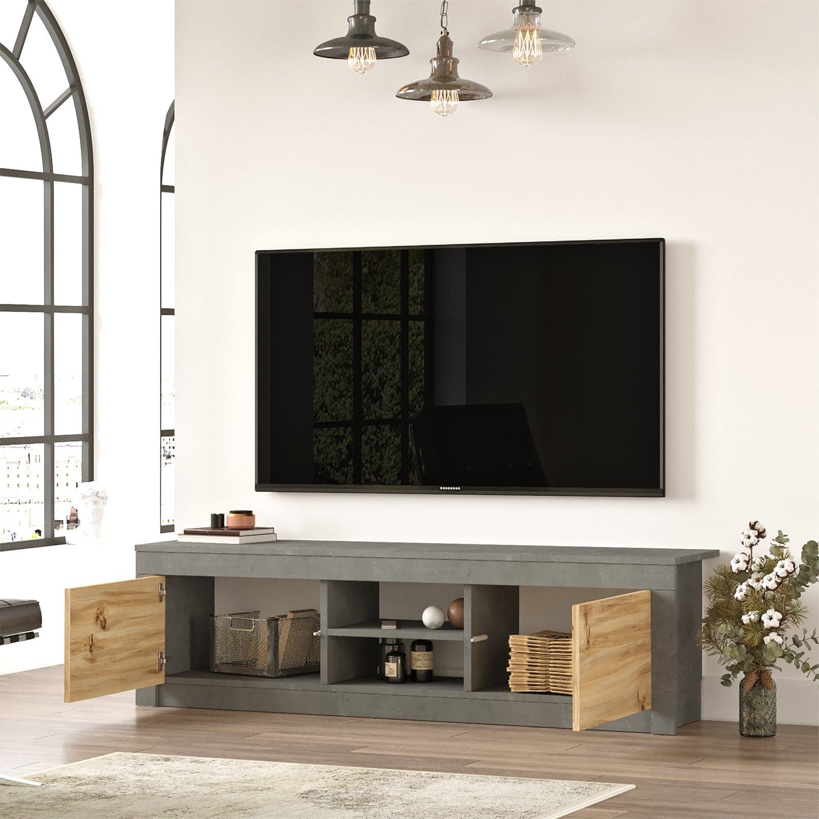 Mobile TV con 2 ante Luvio LV12-KR Grigio (1)