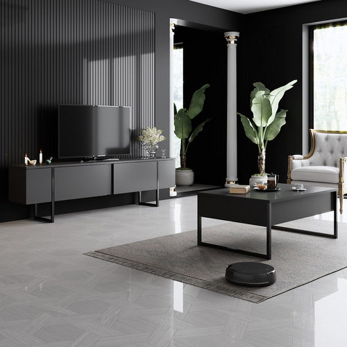 Mobile TV con 2 ante Luxe Antracite (1)
