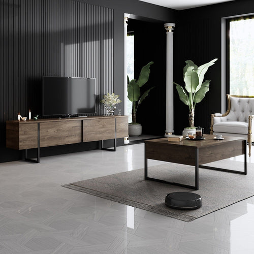 Mobile TV con 2 ante Luxe Noce (1)
