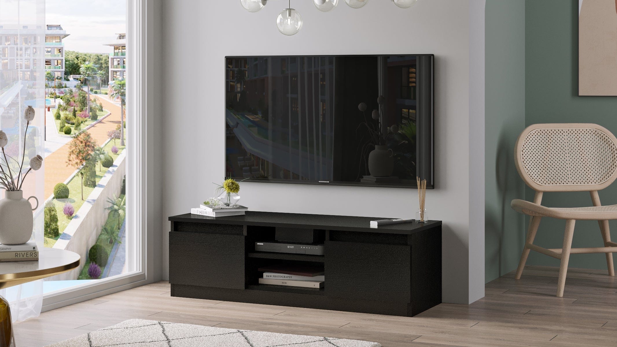 Mobile TV con 2 ante Silva SV1-LB Nero (2)