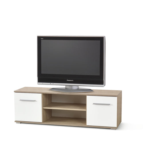 Halmar Mobile TV con 2 cassetti e 2 ante Liamis RTV-1 Bianco