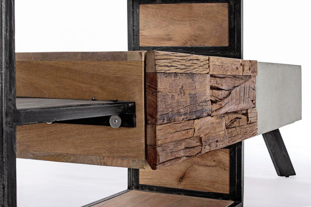 Bizzotto Mobile TV con 2 cassetti Manchester Naturale