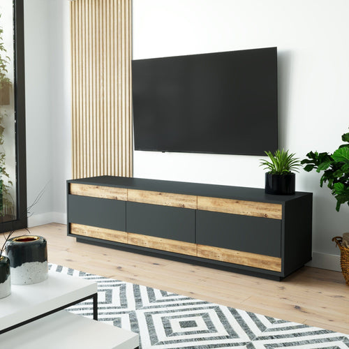 Mobile TV con 3 ante Future FR4-AA Grande Antracite (1)