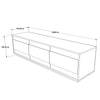 Mobile TV con 3 ante Future FR4-AW Grande Bianco (5)